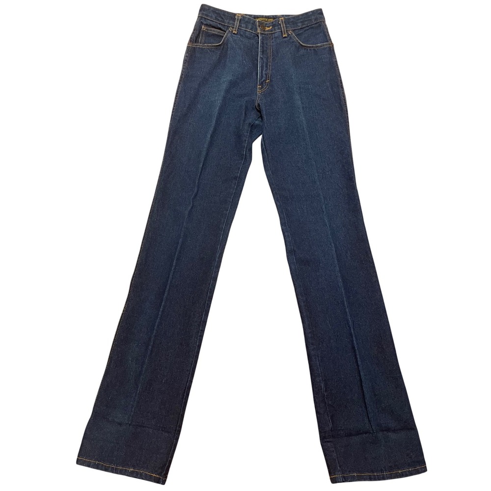 Vintage 70s-80s Charlotte Ford for Don Sport Dark Wash Tall Jeans 100% Cotton